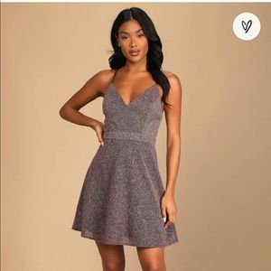 Brand New Lulus “Light of the Party Pink Multi Sparkly
Sleeveless Dress”.